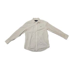 Vineyard Vines Shirt Mens M Shep & Ian Logo Slim Fit Whale White Shirt Cotton